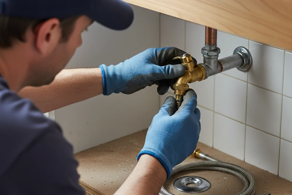 Shutoff valve and fitting work during Repiping in Glengary